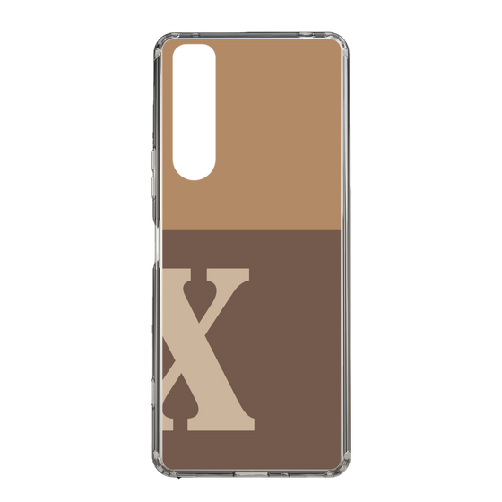 Slim Protection Case［ Original - initial two tone - X brown ］