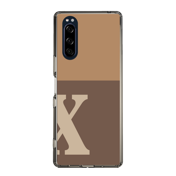 Slim Protection Case［ Original - initial two tone - X brown ］