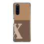 Slim Protection Case［ Original - initial two tone - X brown ］