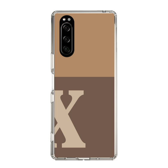 Slim Protection Case［ Original - initial two tone - X brown ］