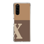 Slim Protection Case［ Original - initial two tone - X brown ］