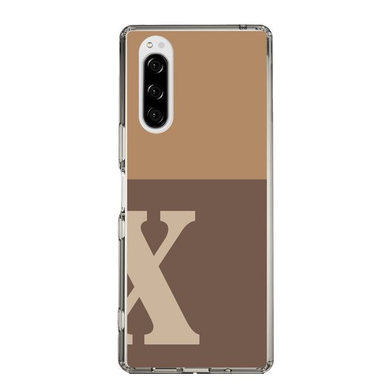 Slim Protection Case［ Original - initial two tone - X brown ］