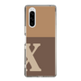 Slim Protection Case［ Original - initial two tone - X brown ］