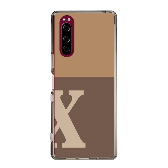 Slim Protection Case［ Original - initial two tone - X brown ］