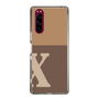 Slim Protection Case［ Original - initial two tone - X brown ］