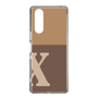 Slim Protection Case［ Original - initial two tone - X brown ］