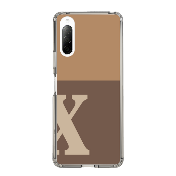 Slim Protection Case［ Original - initial two tone - X brown ］