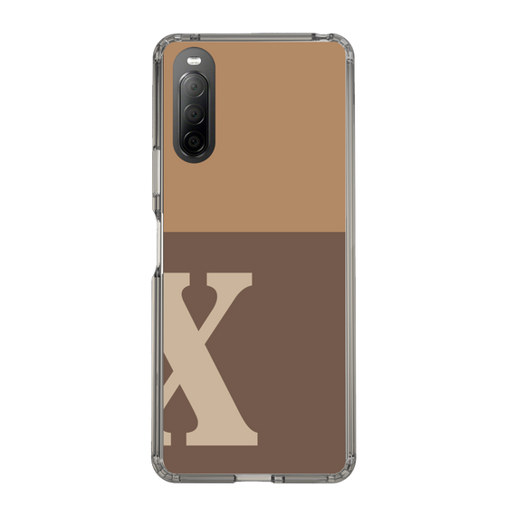 Slim Protection Case［ Original - initial two tone - X brown ］