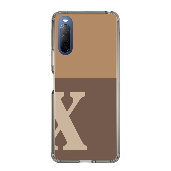 Slim Protection Case［ Original - initial two tone - X brown ］