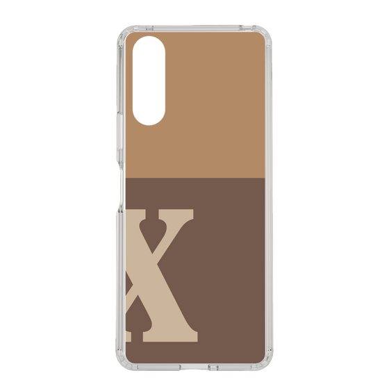 Slim Protection Case［ Original - initial two tone - X brown ］