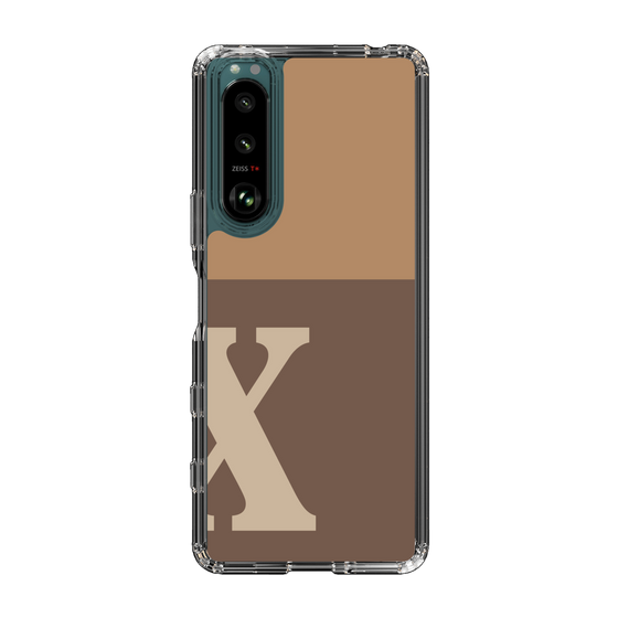 Slim Protection Case［ Original - initial two tone - X brown ］