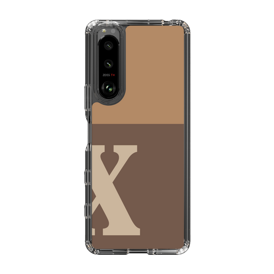 Slim Protection Case［ Original - initial two tone - X brown ］