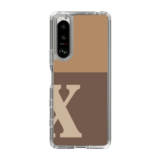 Slim Protection Case［ Original - initial two tone - X brown ］