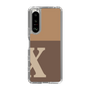 Slim Protection Case［ Original - initial two tone - X brown ］