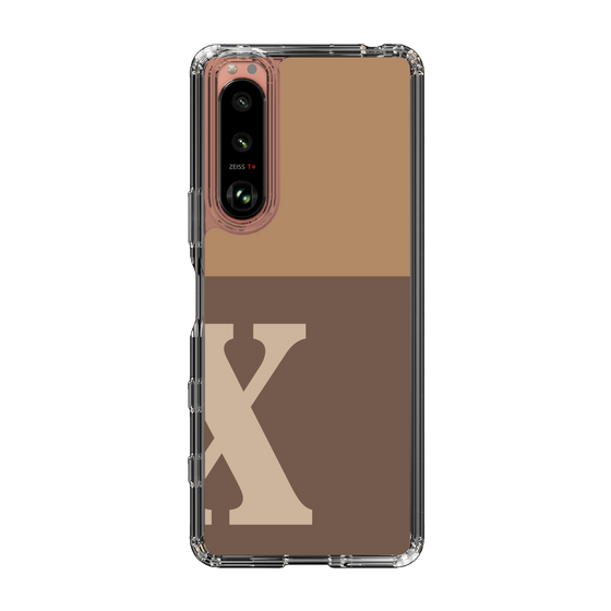 Slim Protection Case［ Original - initial two tone - X brown ］