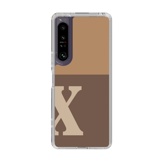 Slim Protection Case［ Original - initial two tone - X brown ］