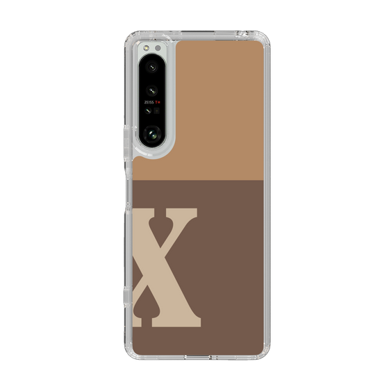 Slim Protection Case［ Original - initial two tone - X brown ］