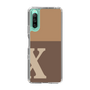 Slim Protection Case［ Original - initial two tone - X brown ］