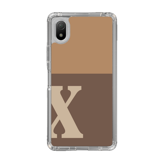 Slim Protection Case［ Original - initial two tone - X brown ］