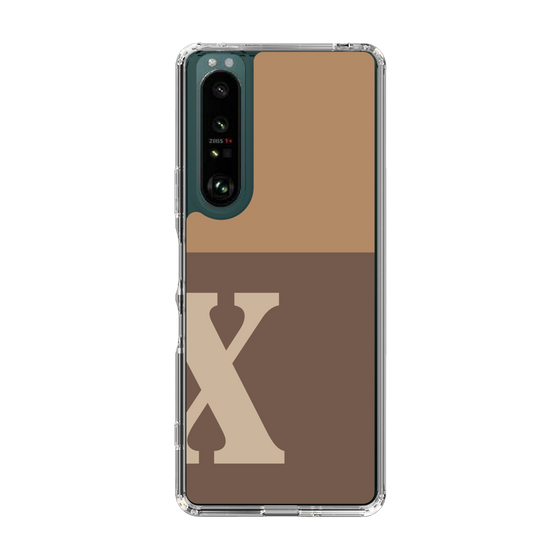 Slim Protection Case［ Original - initial two tone - X brown ］