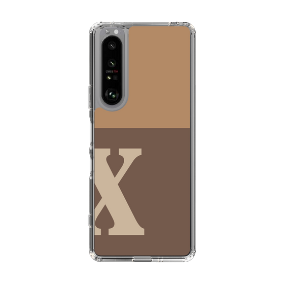 Slim Protection Case［ Original - initial two tone - X brown ］