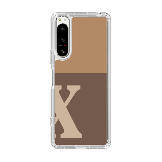 Slim Protection Case［ Original - initial two tone - X brown ］