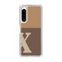 Slim Protection Case［ Original - initial two tone - X brown ］