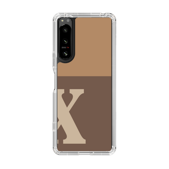 Slim Protection Case［ Original - initial two tone - X brown ］