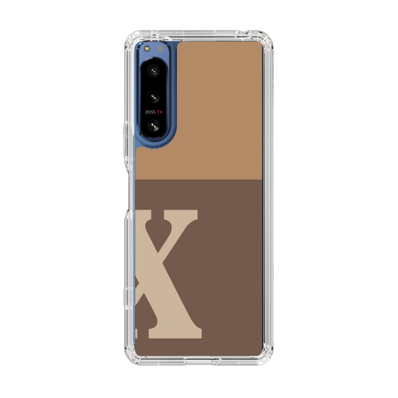 Slim Protection Case［ Original - initial two tone - X brown ］