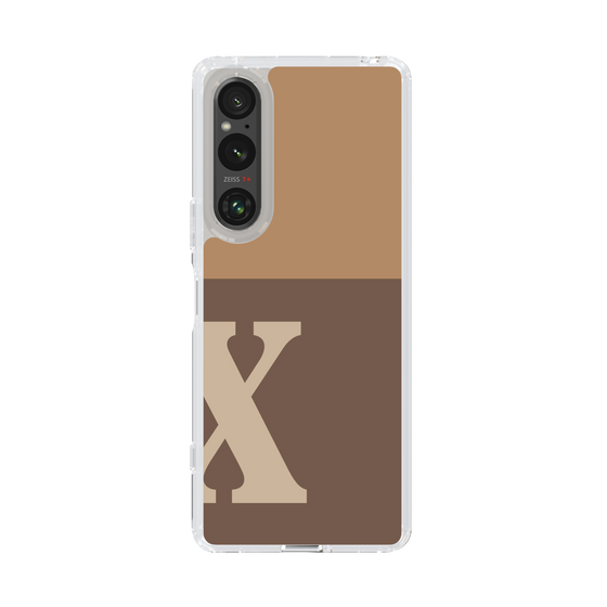 Slim Protection Case［ Original - initial two tone - X brown ］