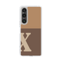 Slim Protection Case［ Original - initial two tone - X brown ］