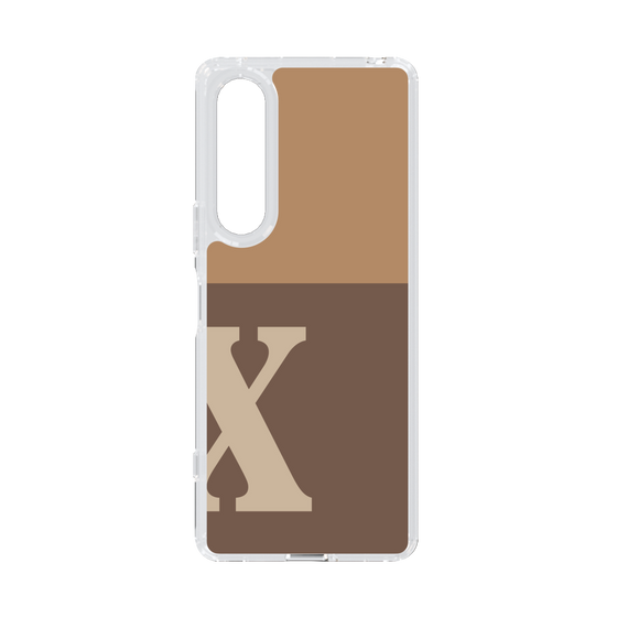 Slim Protection Case［ Original - initial two tone - X brown ］