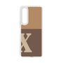 Slim Protection Case［ Original - initial two tone - X brown ］