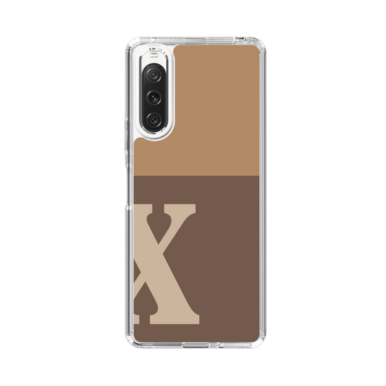 Slim Protection Case［ Original - initial two tone - X brown ］