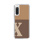 Slim Protection Case［ Original - initial two tone - X brown ］