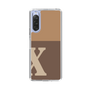 Slim Protection Case［ Original - initial two tone - X brown ］