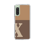 Slim Protection Case［ Original - initial two tone - X brown ］