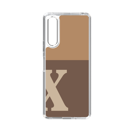 Slim Protection Case［ Original - initial two tone - X brown ］