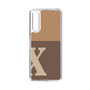 Slim Protection Case［ Original - initial two tone - X brown ］