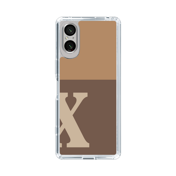 Slim Protection Case［ Original - initial two tone - X brown ］