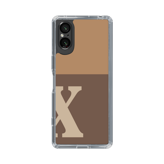 Slim Protection Case［ Original - initial two tone - X brown ］