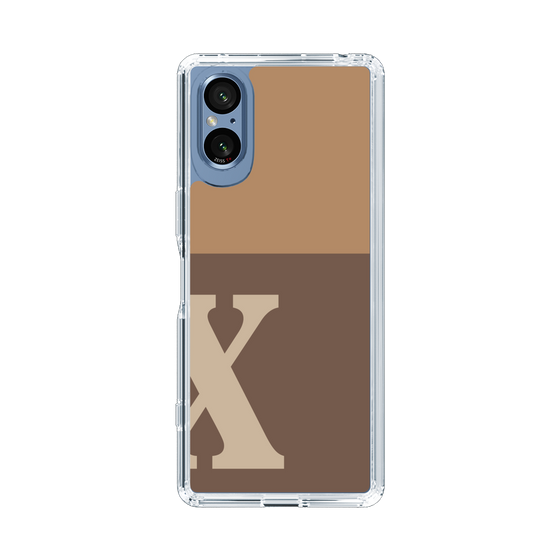 Slim Protection Case［ Original - initial two tone - X brown ］