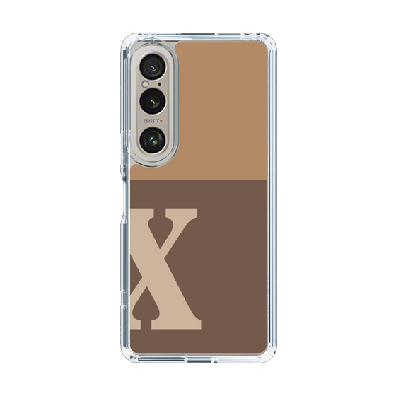 Slim Protection Case［ Original - initial two tone - X brown ］