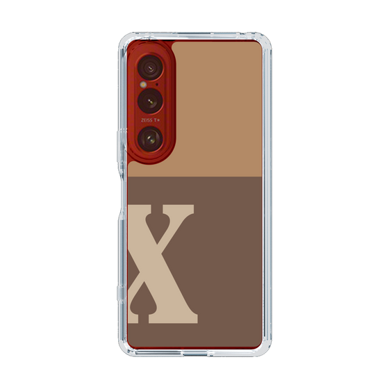 Slim Protection Case［ Original - initial two tone - X brown ］