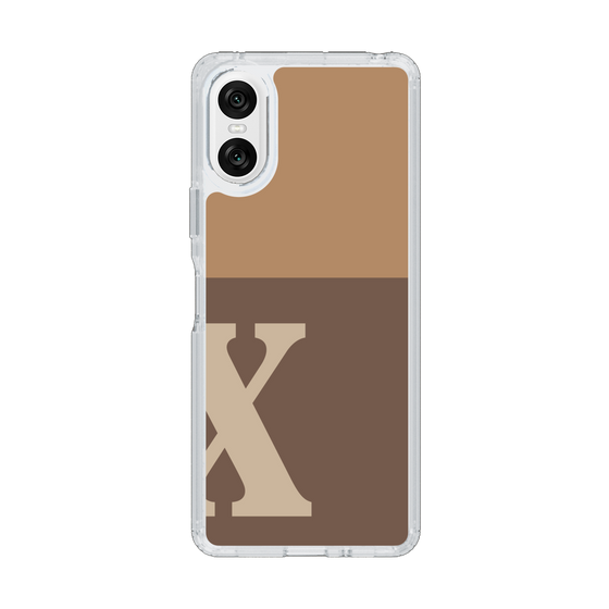 Slim Protection Case［ Original - initial two tone - X brown ］