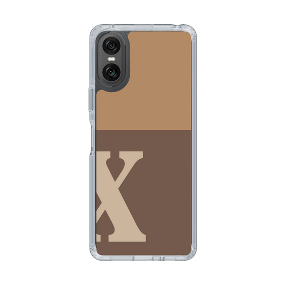 Slim Protection Case［ Original - initial two tone - X brown ］