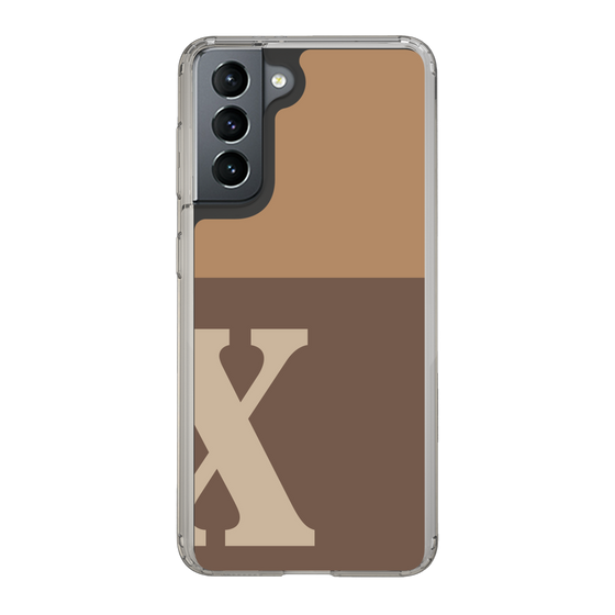 Slim Protection Case［ Original - initial two tone - X brown ］
