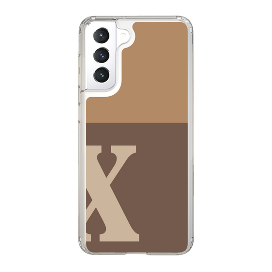 Slim Protection Case［ Original - initial two tone - X brown ］