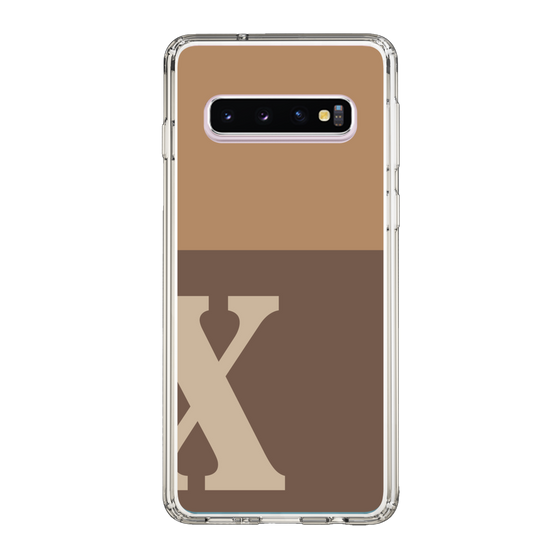 Slim Protection Case［ Original - initial two tone - X brown ］