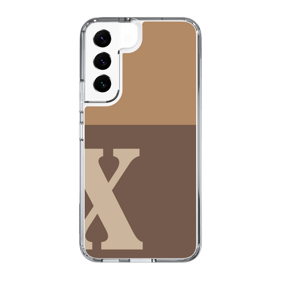 Slim Protection Case［ Original - initial two tone - X brown ］